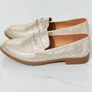 NWT Forever Link Make It Shine Rhinestone Loafers